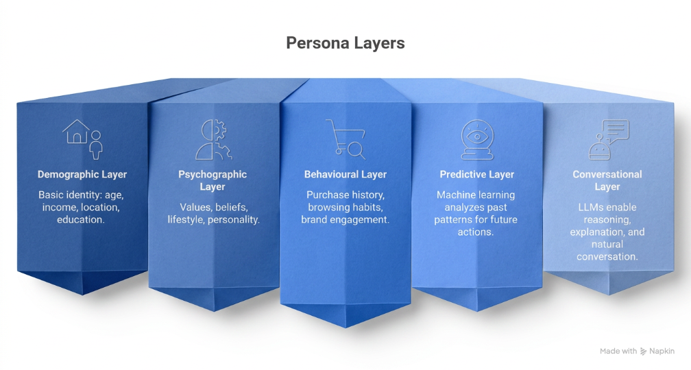 Functional Brain of a Synthetic Persona